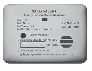 MTI INDUSTRY 62-541-WT-MARINE MARINE CO DETECTOR SURF MNT WHT