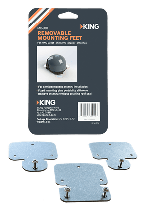 KING MB600 TAILGATER/QUEST REMOVABLE ROOF MT.