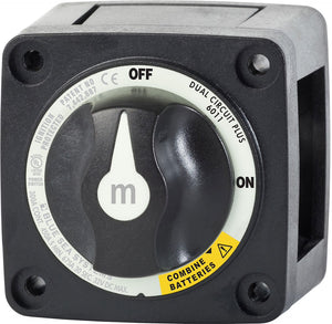 BLUE SEA 6011200-BSS SWITCH BATTERY M DUALCIRCPLUS BLK
