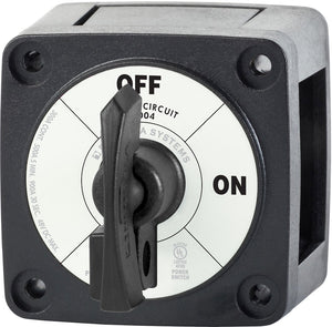 BLUE SEA 6004200-BSS SWITCH BATTERY M ON/OFF LOCKING BLA