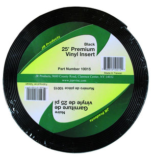 JR PRODUCTS 10015 25' VINYL INSERT BK