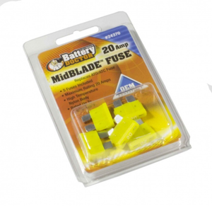 WIRTHCO 24370 MID BLADE FUSE-20 AMP