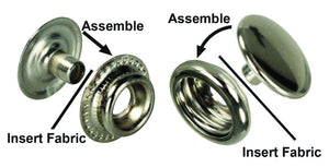 JR PRODUCTS 81575 FABRIC-TO-FABRIC SNAP KIT