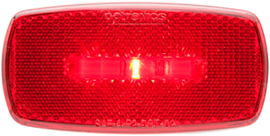 OPTRONICS MCL0032RBB ONE LED MARK LIGHT;OVAL;BLK BSE;RED