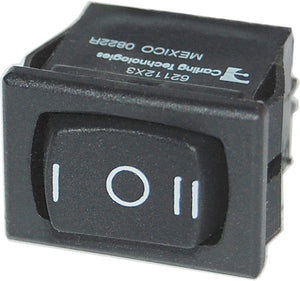 BLUE SEA 7494-BSS SWITCH ROCKER DPDT ON-OFF-(ON)