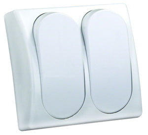 JR PRODUCTS 13585 MOD SPST ON/OFF DBL SW W