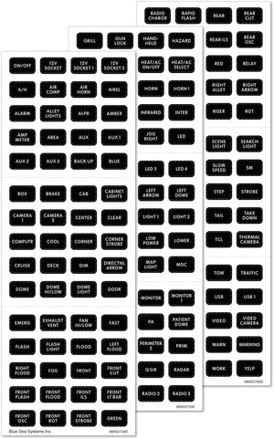 BLUE SEA 7870-BSS LABEL KIT EV SM FORMAT 180 PK