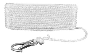 ATTWOOD 11723-7 3/8X50 SOLID BRAID W/HOOK