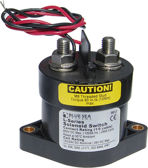 BLUE SEA 9012-BSS SOLENOID L 250A 12/24V