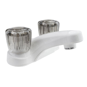 DURA FAUCET DF-PL700S-WT LAV W/SMOKED SWHITE