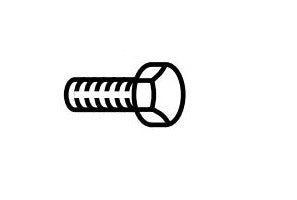 DEXTER AXLE 007-116-00 SCREW HEX CAP 7/16-20 X 1.75 BLACK