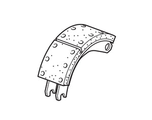 DEXTER AXLE 040-320-02 SHOE & ROLLER-12 1/4X7 1/2 AIR 'PQ'
