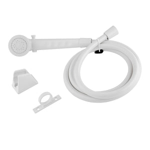 DURA FAUCET DF-SA130-WT SHW HEAD & HOSEWHITE