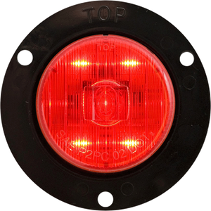 OPTRONICS MCL52RB LED MARK LIGHT W/FLANGE;2';RED