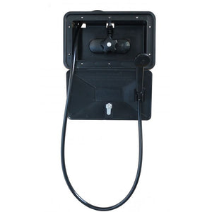 EMPIRE FAUCE SHWRBOX-1-BLK SHWR BOX W/SNGL LVR BLK SHWR VALV