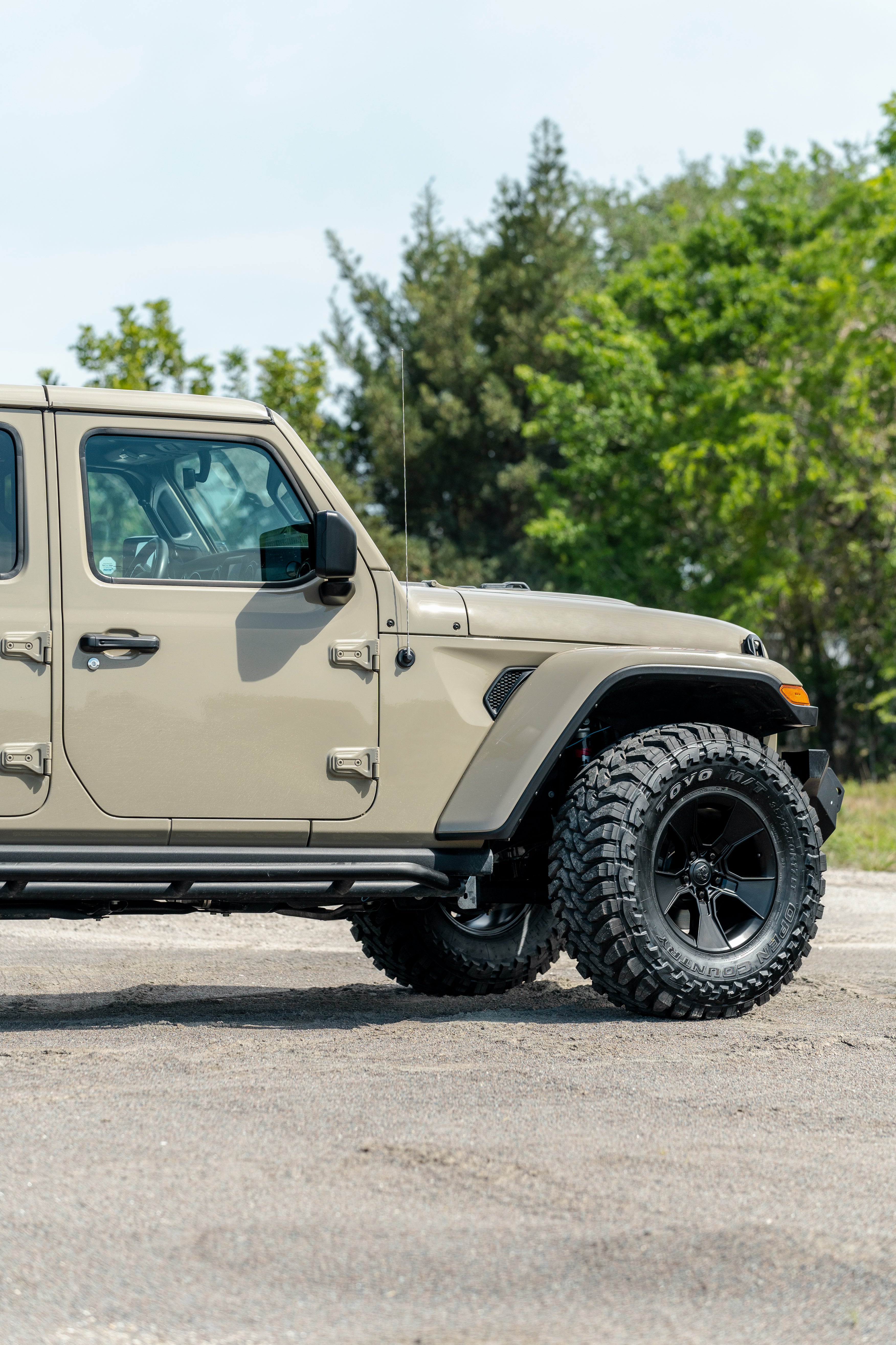 DEFIANT DF02-17085-5127-12B1 Satin Black 5x5" fits Jeep Wrangler, Jeep Gladiator