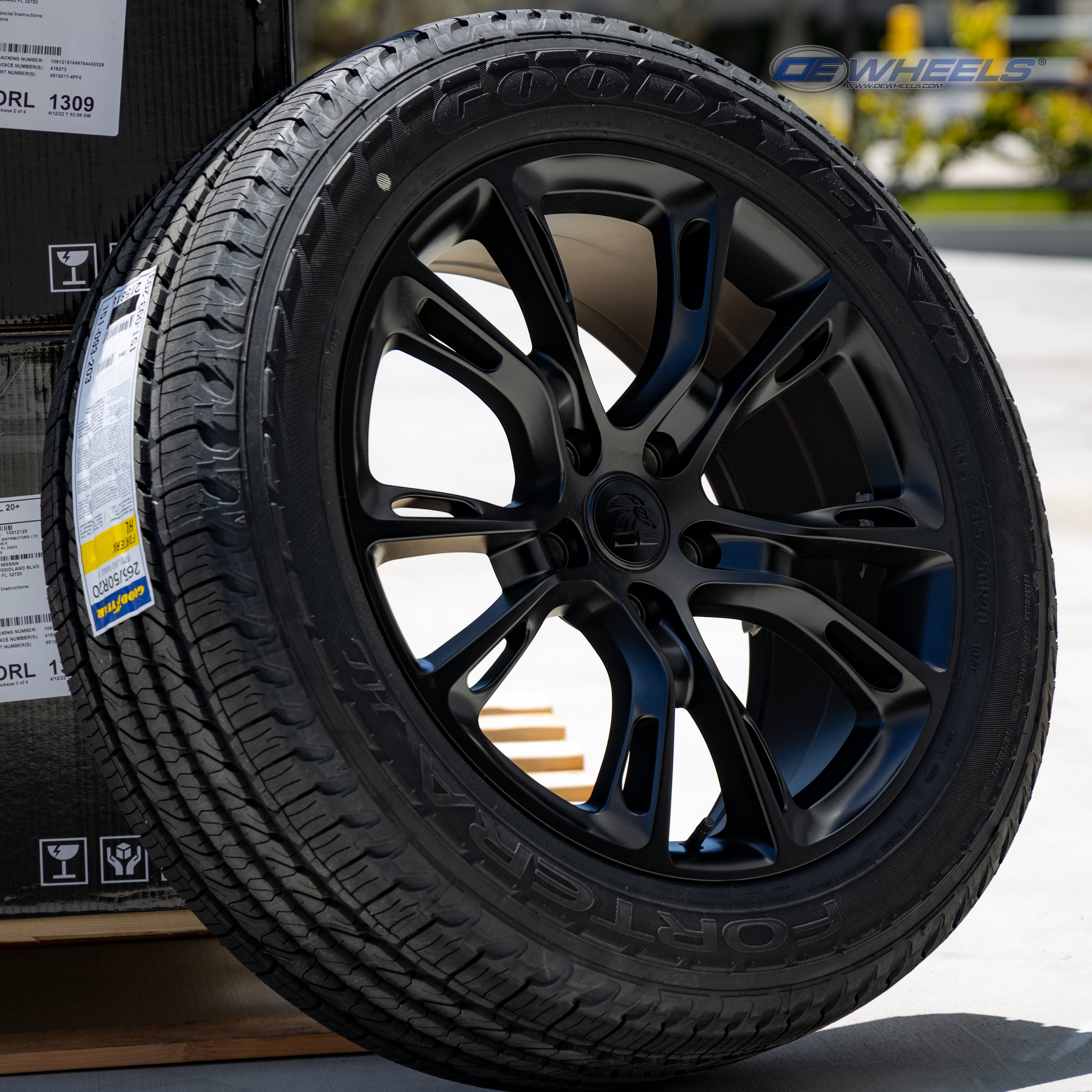 OE Wheels JP16-20085-5500-42B1 20" Replica fits Jeep Grand Cherokee 20x8.5 Black