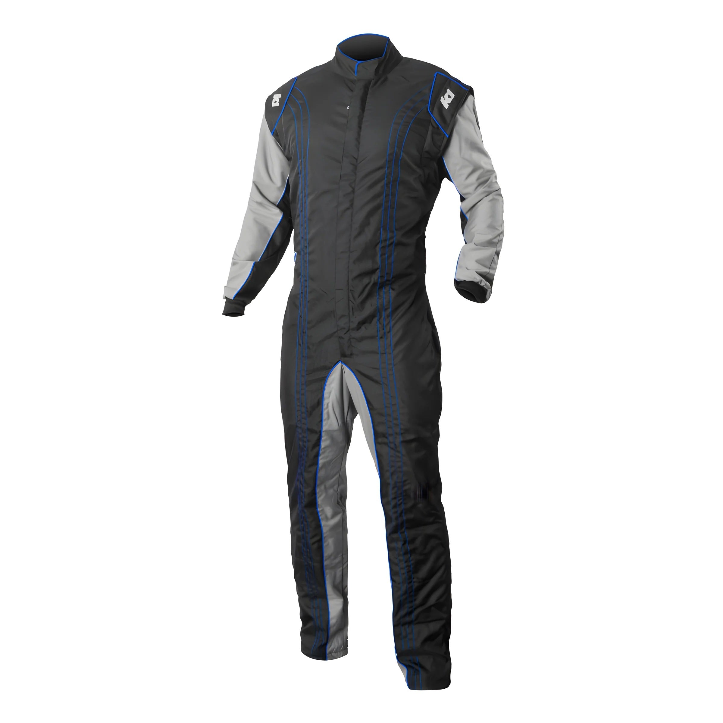 K1 RACEGEAR 10-GK2-B-6XS Suit Karting GK2 Youth 6X-Small Black/Blue