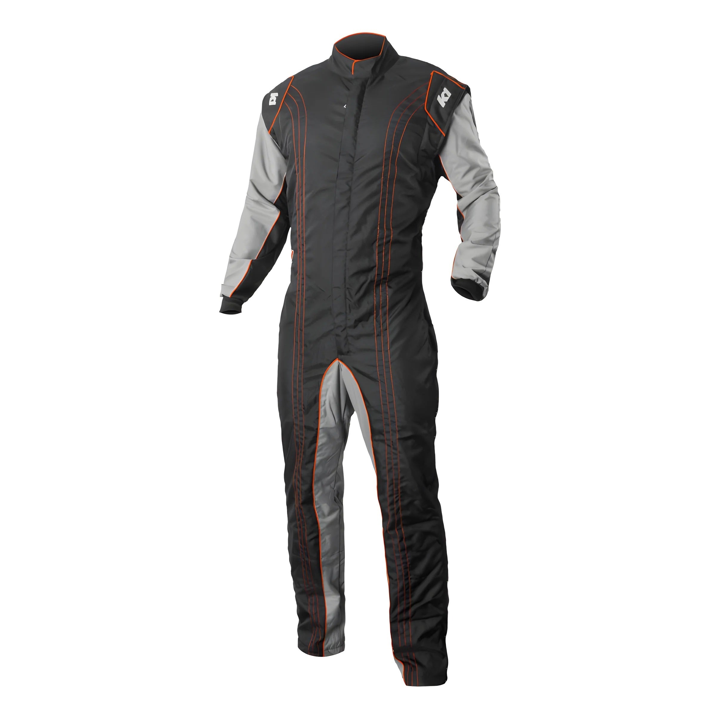 K1 RACEGEAR 10-GK2-O-3XL Suit Karting GK2 Adult 3X-Large Black/Orange