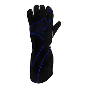 K1 RACEGEAR 13-RS1-B-4XS Gloves Karting RS1 Youth 4X-Small Black/Blue
