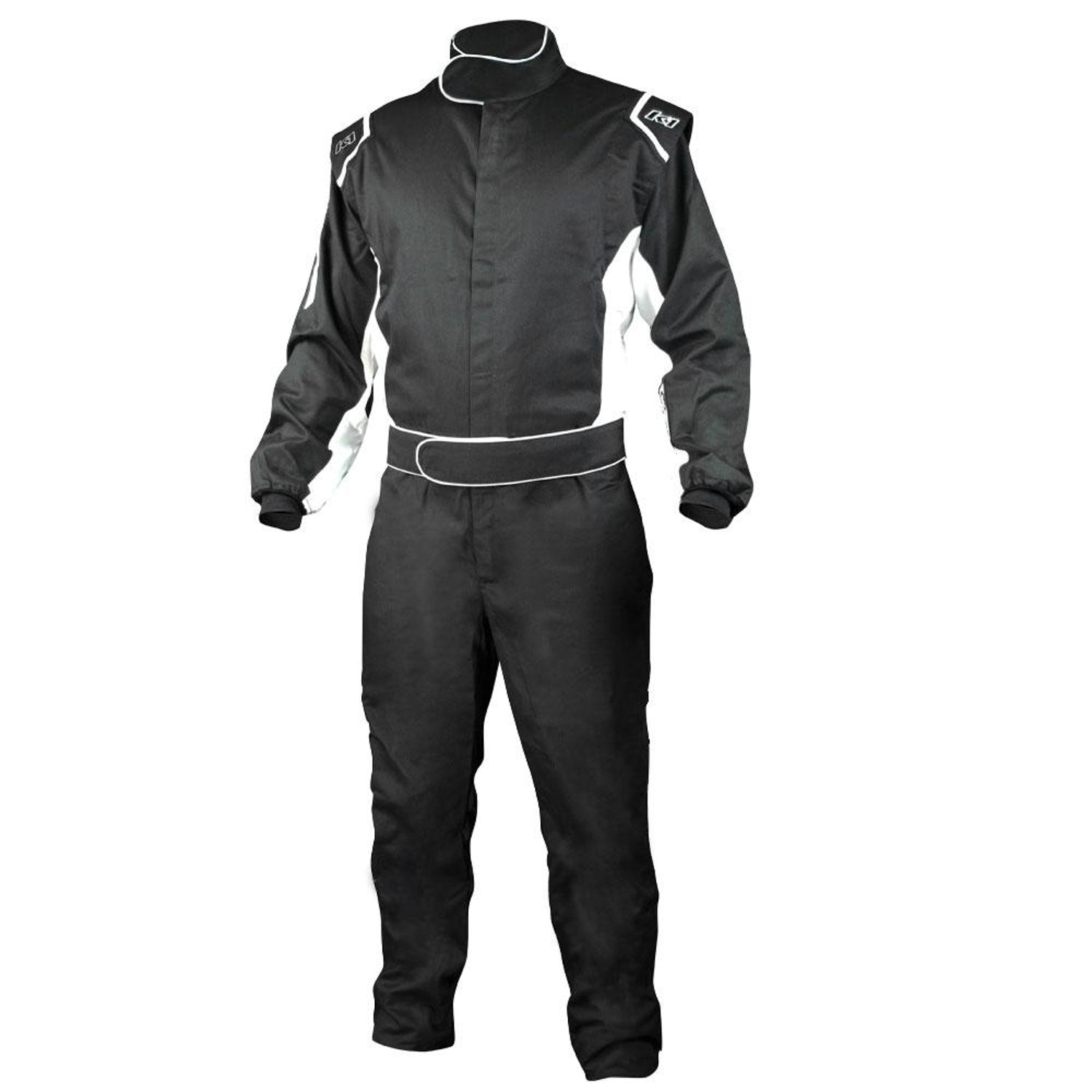 K1 RACEGEAR 20-CHL-NW-L Suit fits Challenger Black Large SFI 3.2A/1