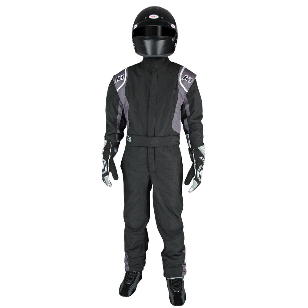 K1 RACEGEAR 20-PRY-NG-2XS Suit Precision II Black / Gray XX-Small Youth