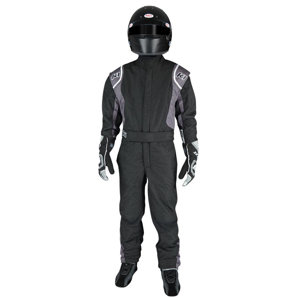 K1 RACEGEAR 20-PRY-NG-6XS Suit Precision II 6X- Small Black/Grey