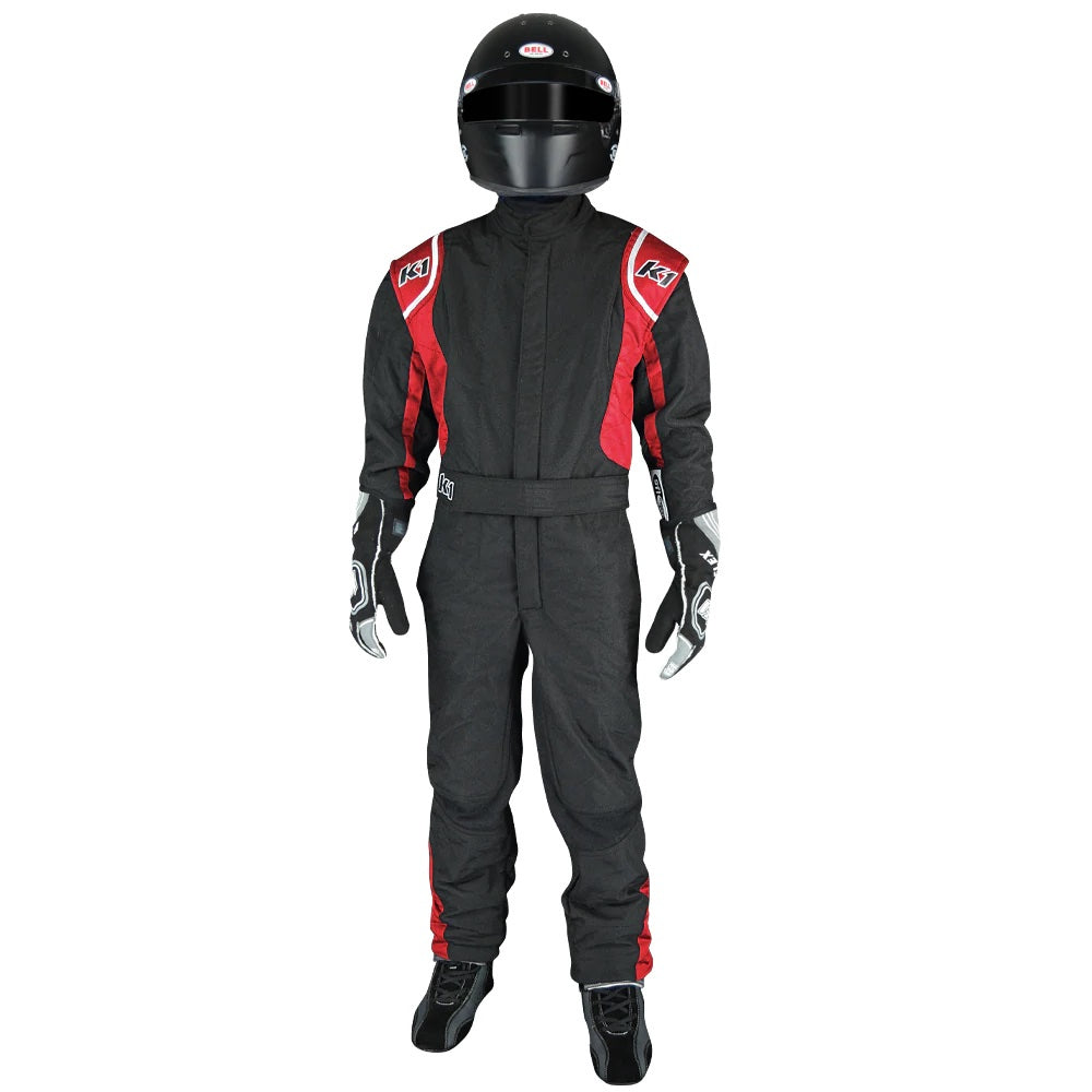 K1 RACEGEAR 20-PRY-NR-3XS Suit Precision II 3X- Small Black/Red