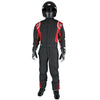 K1 RACEGEAR 20-PRY-NR-3XS Suit Precision II 3X- Small Black/Red