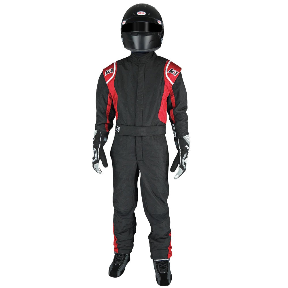 K1 RACEGEAR 20-PRY-NR-6XS Suit Precision II 6X- Small Black/Red
