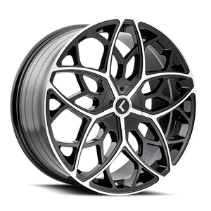 KRAZE KR184-22818BM38 KRAZE RICOCHET KR184 BLACK MACHINED 22X8.5 5-115/5-120