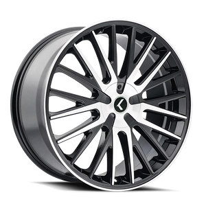 KRAZE KR185-22814BM38 KRAZE DOUBLE DOWN KR185 BLACK MACHINED 22X8.5