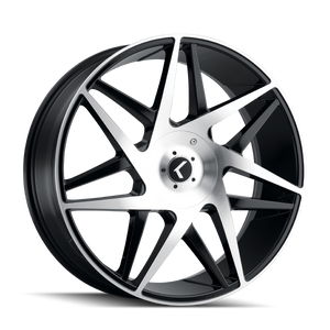 KRAZE KR192-2816BM38 KRAZE PHASE KR192 GLOSS BLACK MACHINED 20X8.5