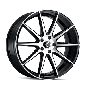 KRAZE KR194-8812BM40 KRAZE COSMOS KR194 GLOSS BLACK MACHINED 18X8 5-120 40MM