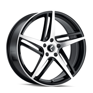 KRAZE KR195-2865BM38 KRAZE MILANO KR195 GLOSS BLACK MACHINED 20X8.5 5-114.3