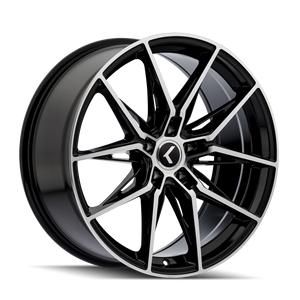 KRAZE KR196-2965BM35 KRAZE EVOLVE KR196 GLOSS BLACK MACHINED 20X9 5-114.3 35MM