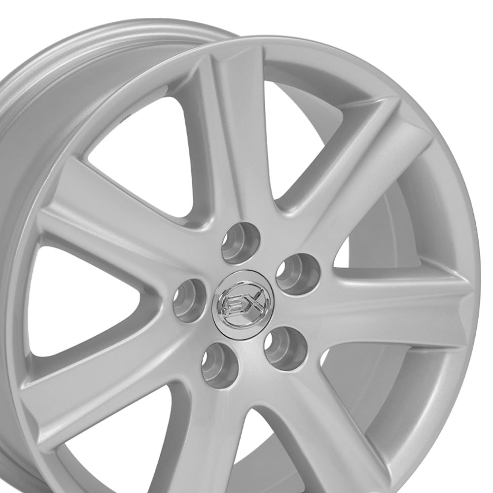 OE Wheels LX12-17070-5450-45S 17" Replica LX12 fits Lexus ES 17x7 Silver