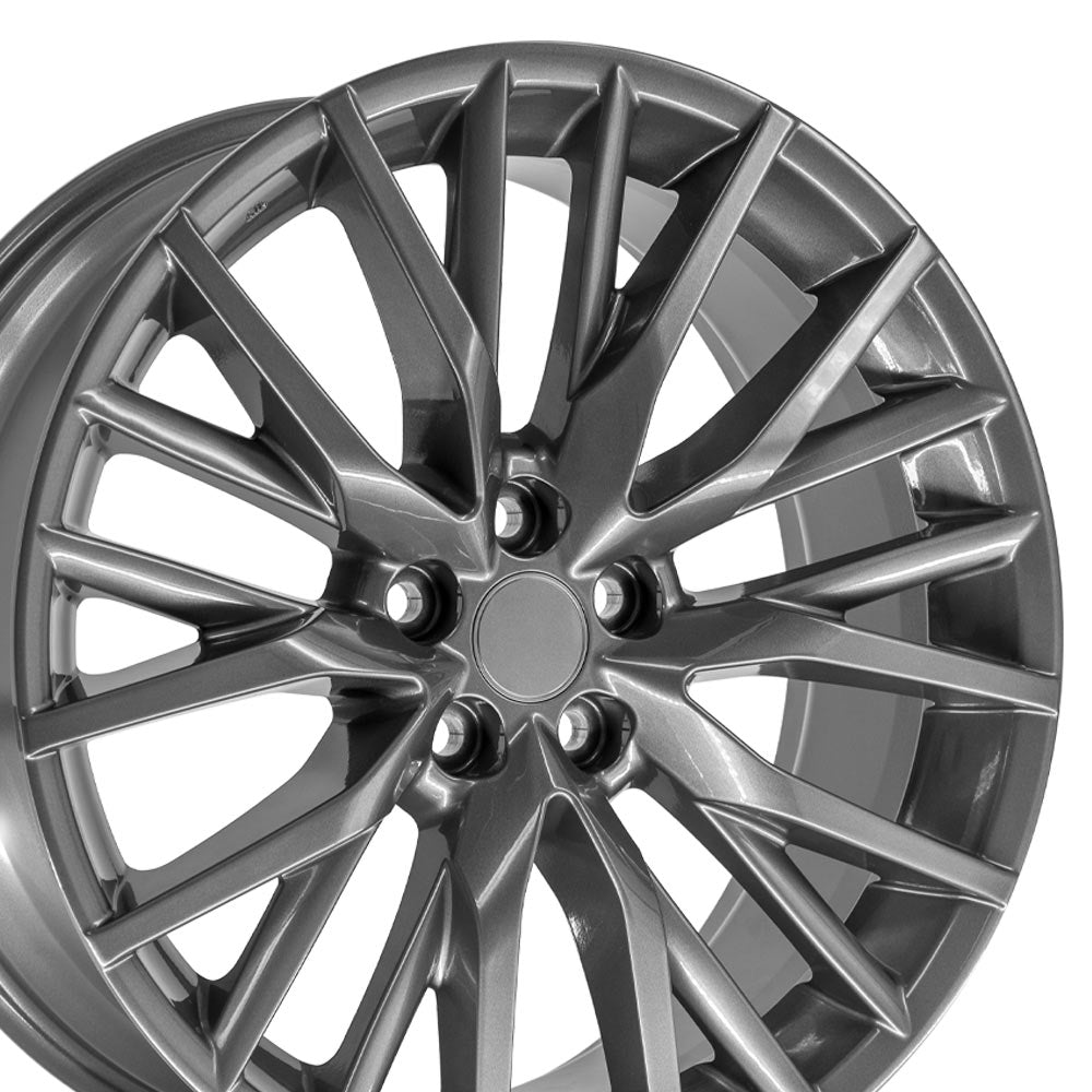OE Wheels LX59-20080-5450-30HS 20" Replica LX59 fits Lexus 20x8 Hyper Silver