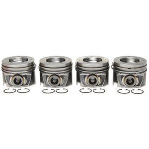 MAHLE CLEVITE 2243708WR Piston Set w/Rings 4pk fits GM 6.6L Duramax LH