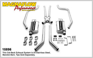 MAGNAFLOW PERF EXHAUST 15896 67-69 fits GM F Body 2.5in Dual Exhaust System