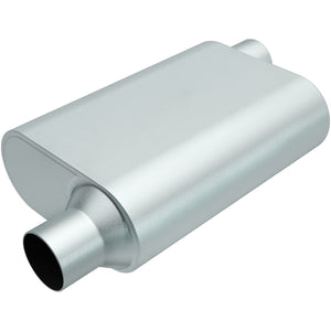 MAGNAFLOW PERF EXHAUST R22543 Rumble Aluminizd Muffler 2.5in Offset In/Out