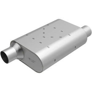 MAGNAFLOW PERF EXHAUST R32543 Rumble Stainless Muffler 2.5in Offset/Offset