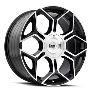 MAZZI 379-2809BM MAZZI LIBRA 379 GLOSS BLACK MACHINED 20X8.5 5-112/5-120 35MM