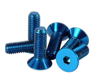 NRG INNOVATION SWS-100BL Screw Kit Steering Wheel Blue Conical