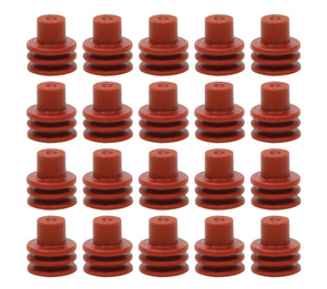 QUICKCAR RACING PRODUCTS 50-304-20 Red Weatherpack Seals 20 pack