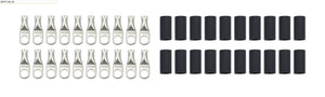 QUICKCAR RACING PRODUCTS 57-581-20 Ring Terminals 5/16in 6 Ga w/Heat Shrink 20pk
