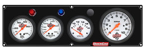 QUICKCAR RACING PRODUCTS 61-67473 3-1 Gauge Panel OP/WT/VT Black