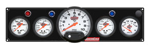 QUICKCAR RACING PRODUCTS 61-6757 4-1 Gauge Panel OP/WT/OT/VT Black