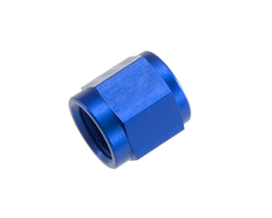 REDHORSE PERFORMANCE 818-04-1 4AN Aluminum Tube Nut 7/16in x 20 6/pkg Blue