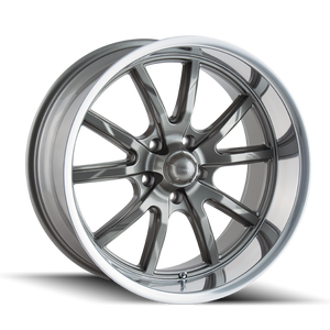 RIDLER 650-8861G RIDLER 650 GLOSS GREY POLISHED 18X8 5-120.65 0MM 83.82MM